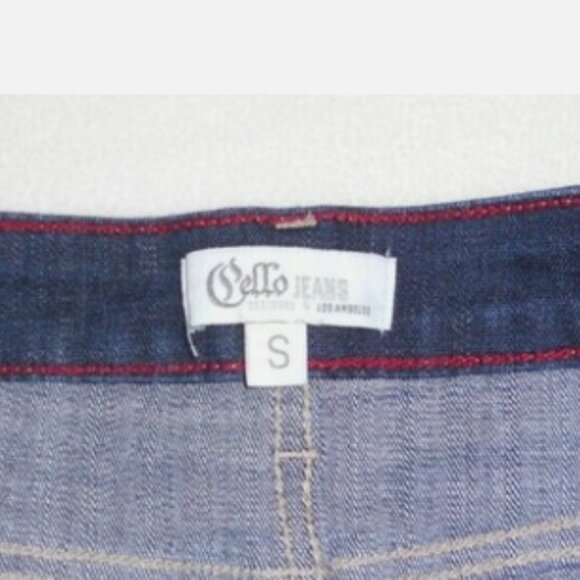 Pello Jean Shorts Ladies/Juniors Size S Cuffed Distressed High Waist Stretchy - Picture 3 of 5